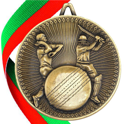 Cricket Antique 60mm Medal BW Trophies