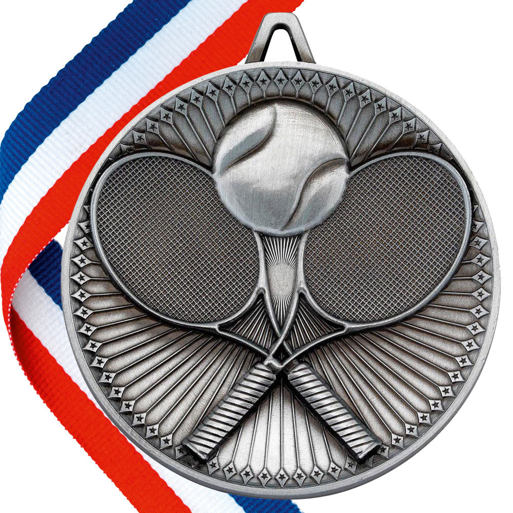 Tennis Antique 60mm Medal BW Trophies