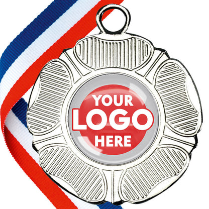 50mm Tudor Rose Medal on a Ribbon