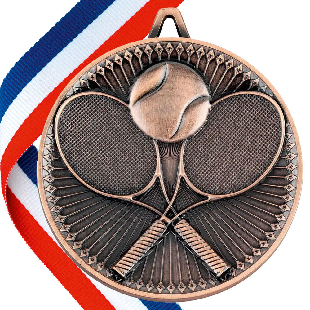 Tennis Antique 60mm Medal BW Trophies