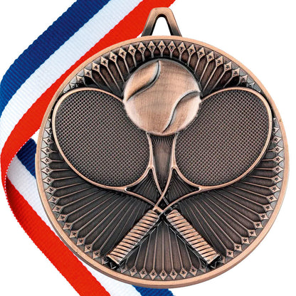 Tennis Antique 60mm Medal BW Trophies