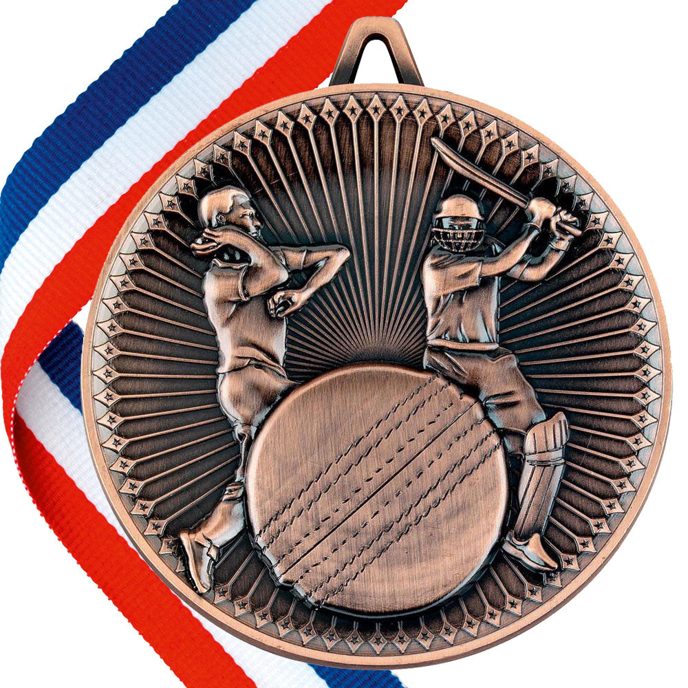 Cricket Antique 60mm Medal BW Trophies