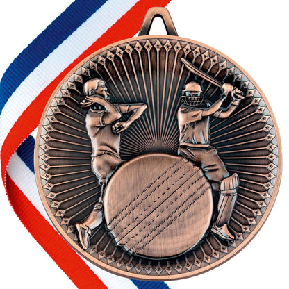 Cricket Antique 60mm Medal BW Trophies