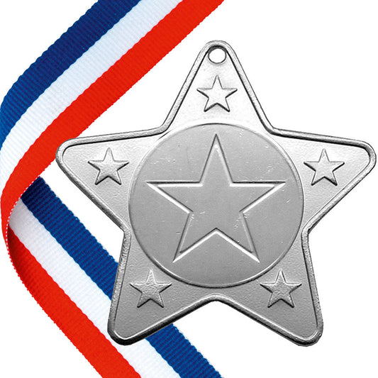 The Original - Star Shape Medal on a Ribbon (TT) BW Trophies
