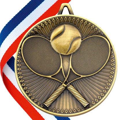 Tennis Antique 60mm Medal BW Trophies