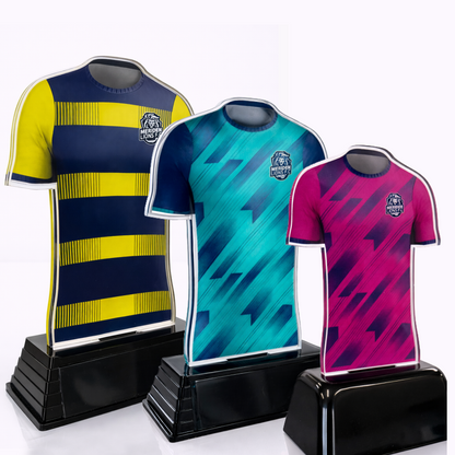 Bespoke Acrylic Shirt BW Trophies