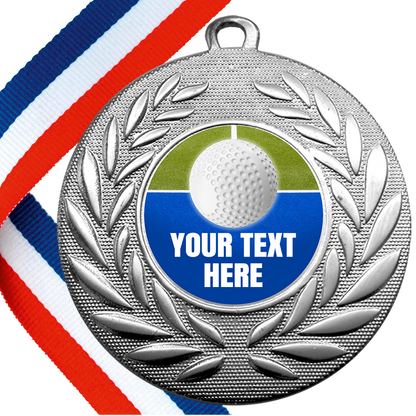 Set of Personalised Field Hockey Wreath Medals On Ribbons