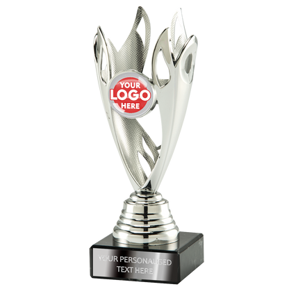 Flame-shaped Trophy Award in Gold/Silver/Bronze (SET35101/2/3A) BW Trophies