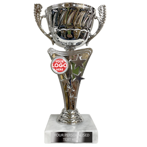 Silver Cup with Embossed Decorative Stars (3872A/B)