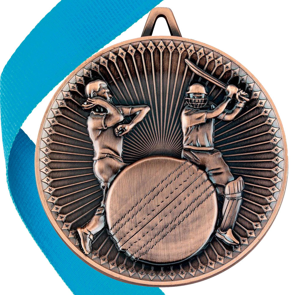 Cricket Antique 60mm Medal BW Trophies