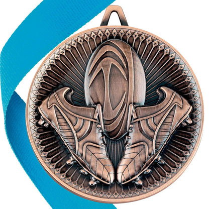 Rugby Antique Style 60mm Medal BW Trophies