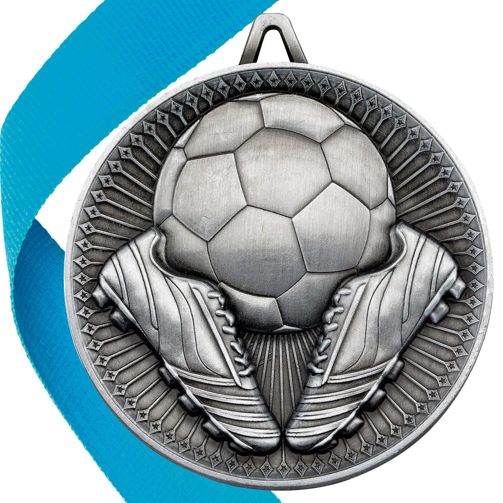 Football + Boots 60mm Medal