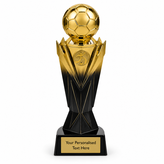 Gold and Black Football Ball (SRS401/2) BW Trophies