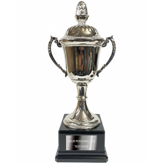 Silver Nickel Cup Trophy with Lid (SV844)