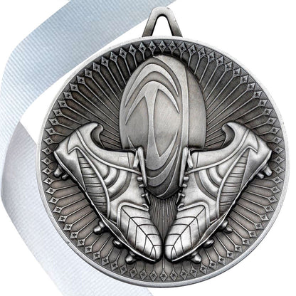 Rugby Antique Style 60mm Medal BW Trophies