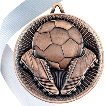 Football + Boots 60mm Medal