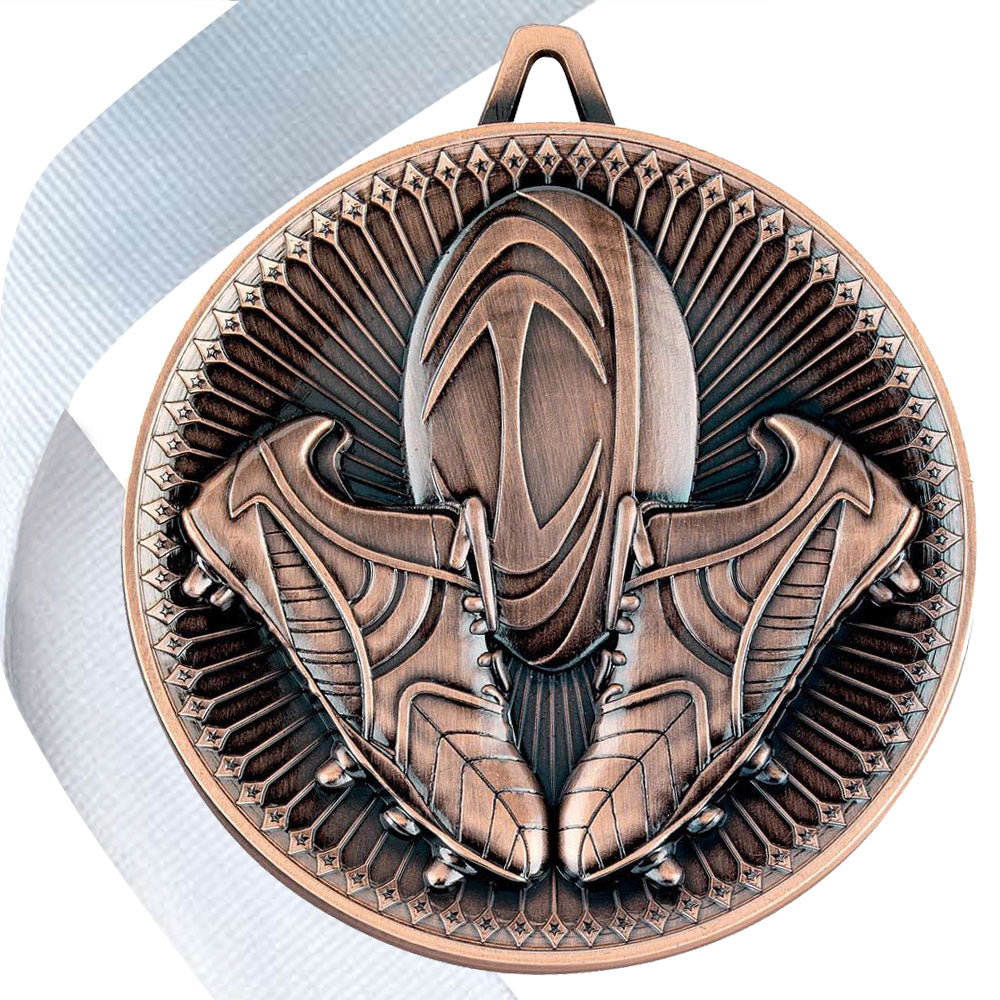 Rugby Antique Style 60mm Medal BW Trophies