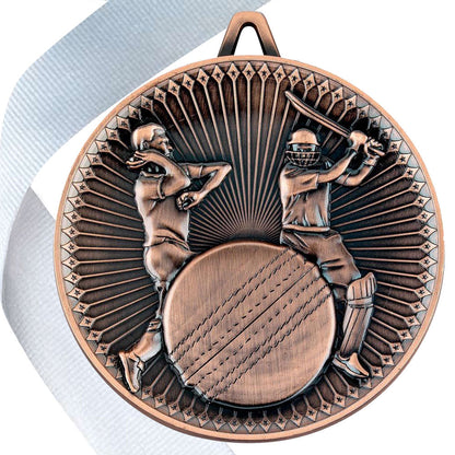 Cricket Antique 60mm Medal BW Trophies