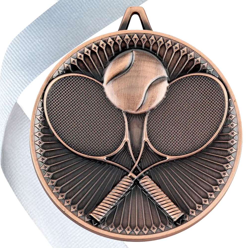 Tennis Antique 60mm Medal BW Trophies