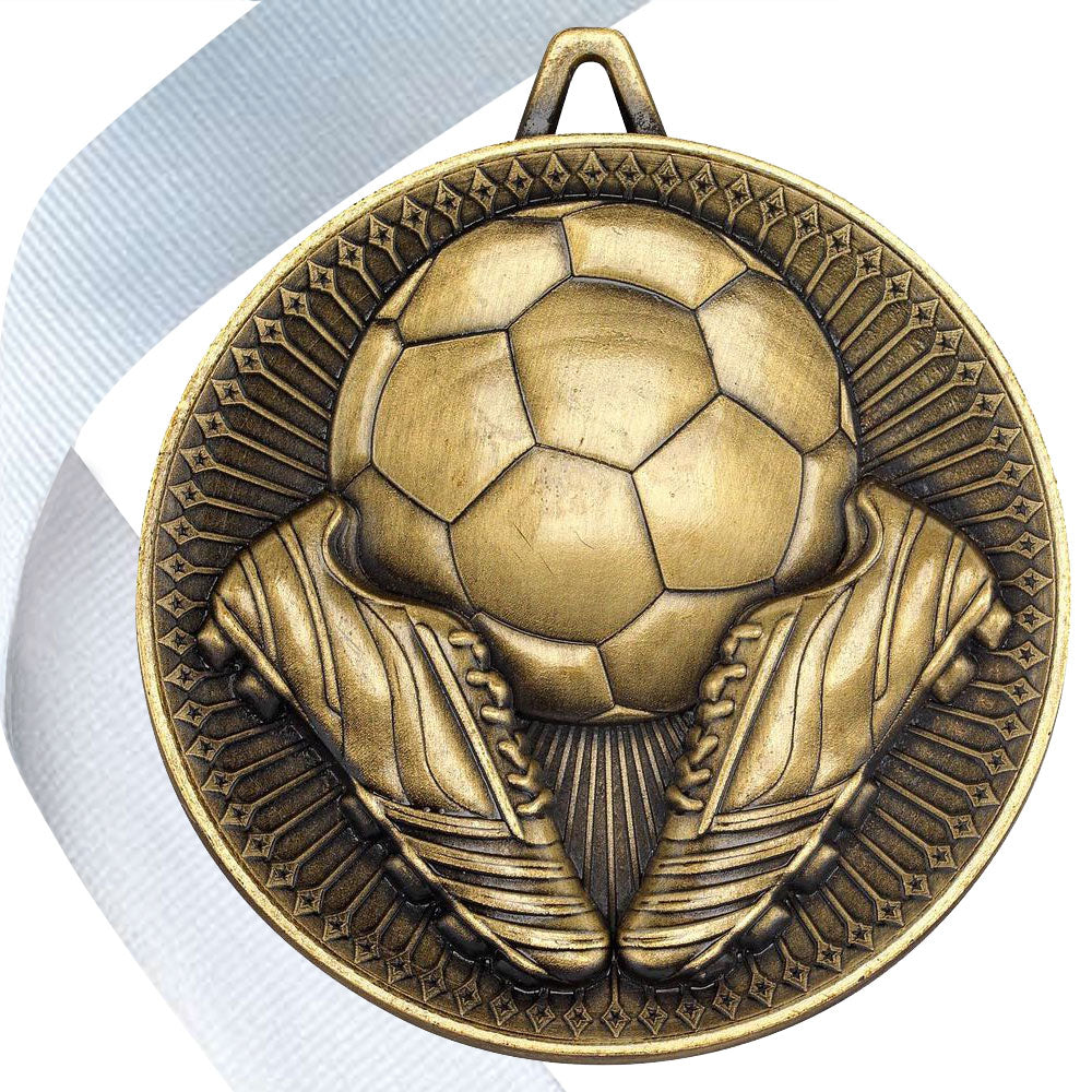 Football + Boots 60mm Medal