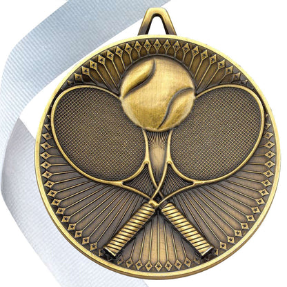 Tennis Antique 60mm Medal BW Trophies