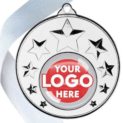 50mm Multi Star Medal on a Ribbon