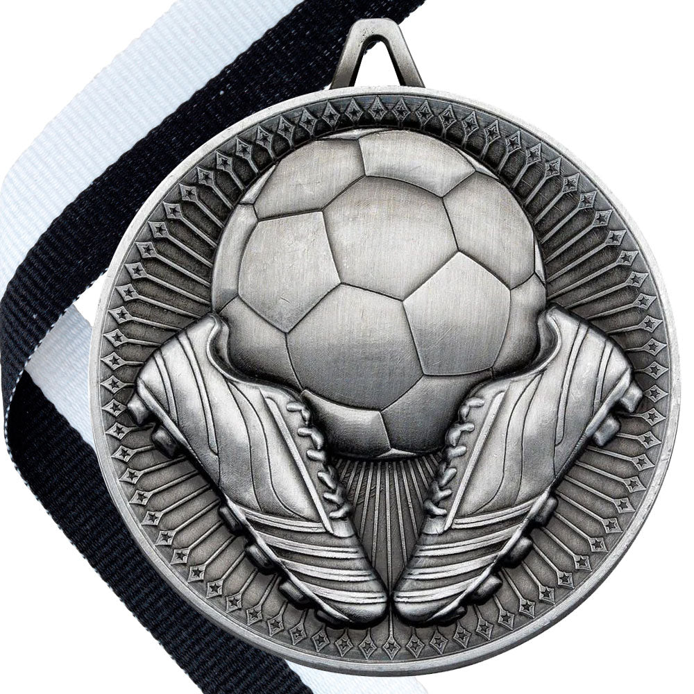 Football + Boots 60mm Medal