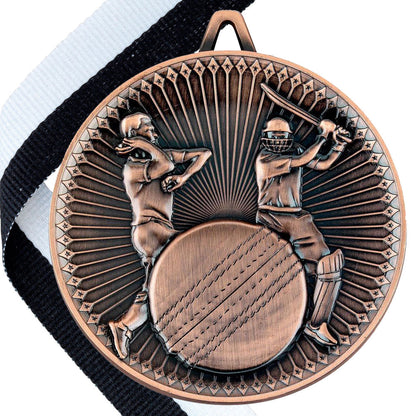 Cricket Antique 60mm Medal BW Trophies