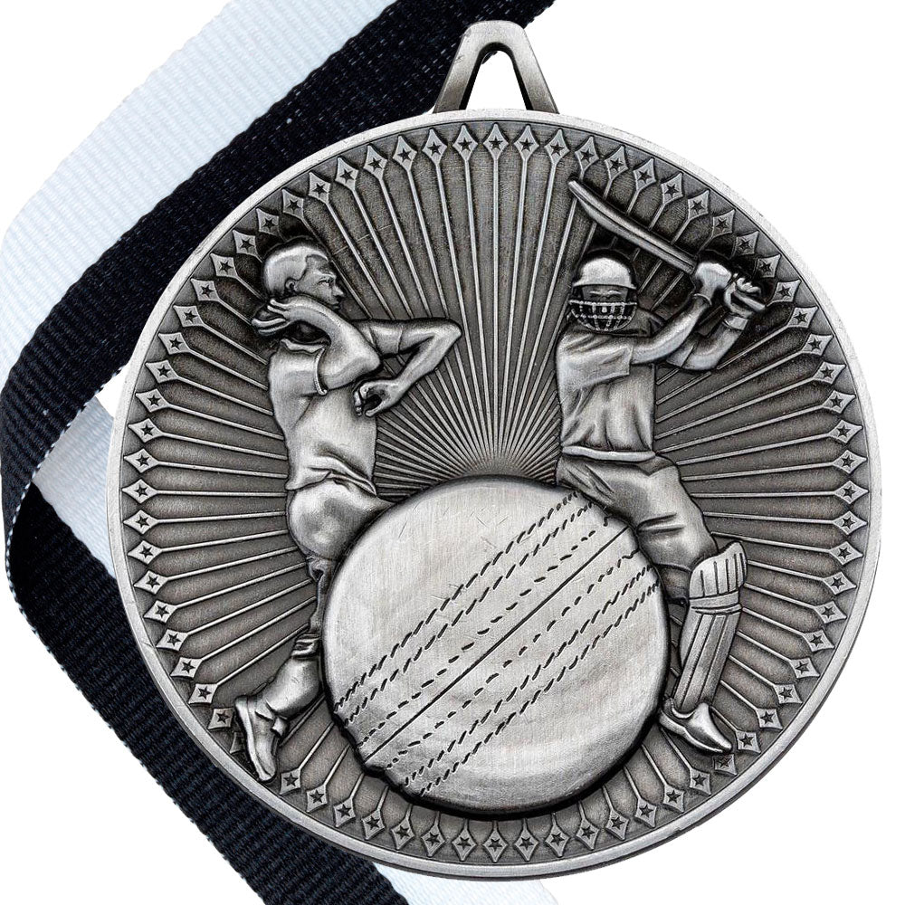 Cricket Antique 60mm Medal BW Trophies