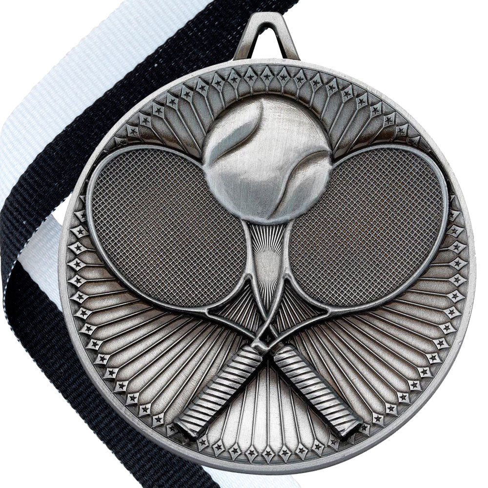 Tennis Antique 60mm Medal BW Trophies