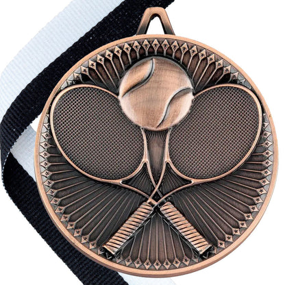 Tennis Antique 60mm Medal BW Trophies