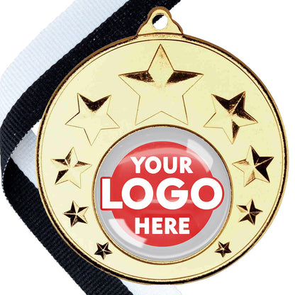 50mm Multi Star Medal on a Ribbon