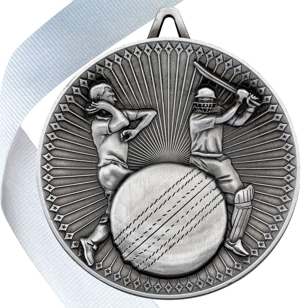 Cricket Antique 60mm Medal BW Trophies