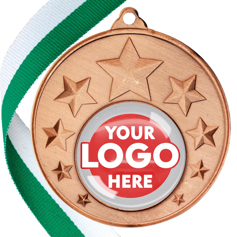 50mm Multi Star Medal on a Ribbon