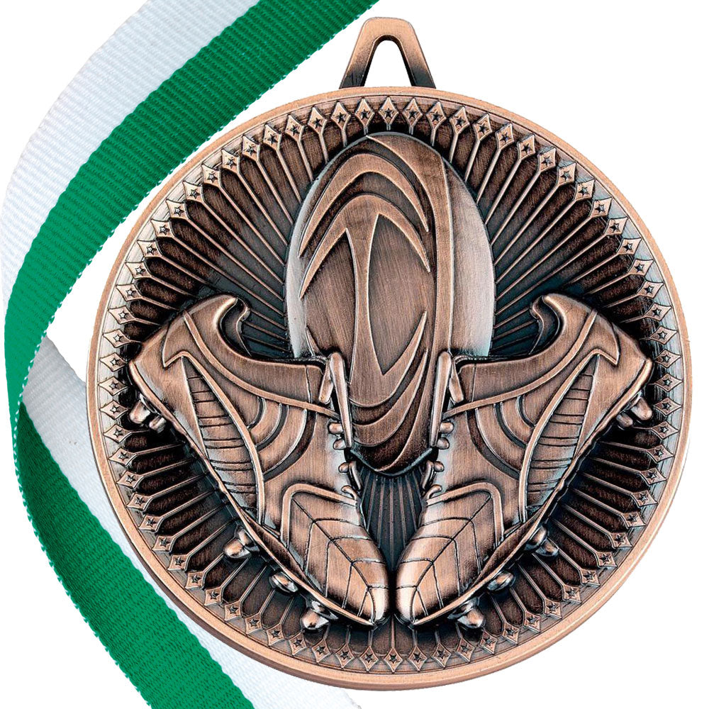 Rugby Antique Style 60mm Medal BW Trophies