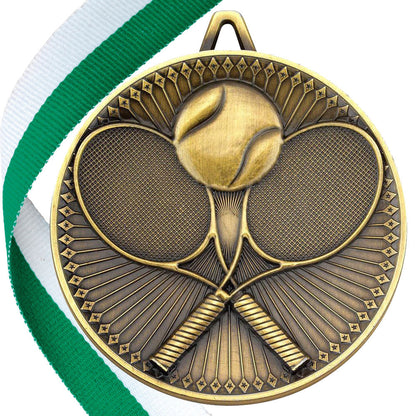 Tennis Antique 60mm Medal BW Trophies