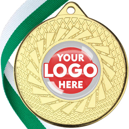 50mm Blade Design Wreath Medals on Ribbons