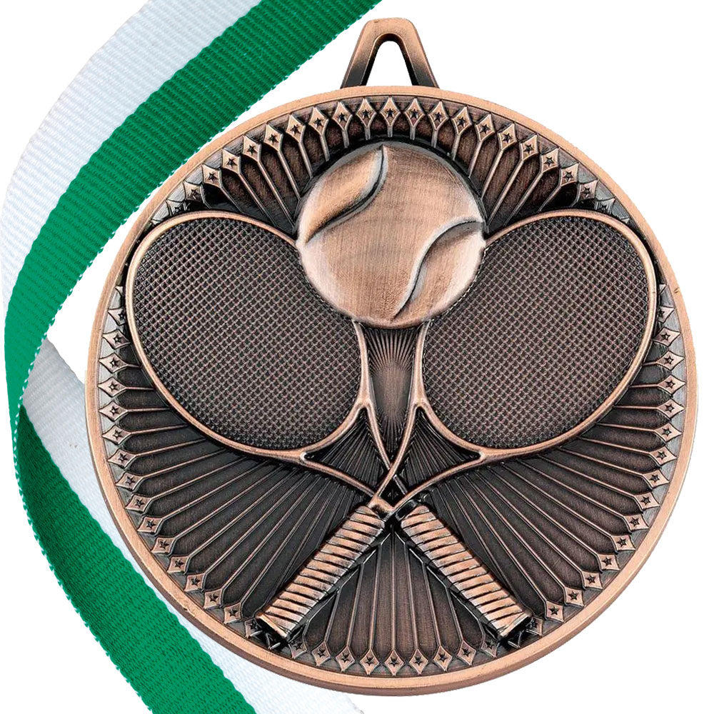 Tennis Antique 60mm Medal BW Trophies