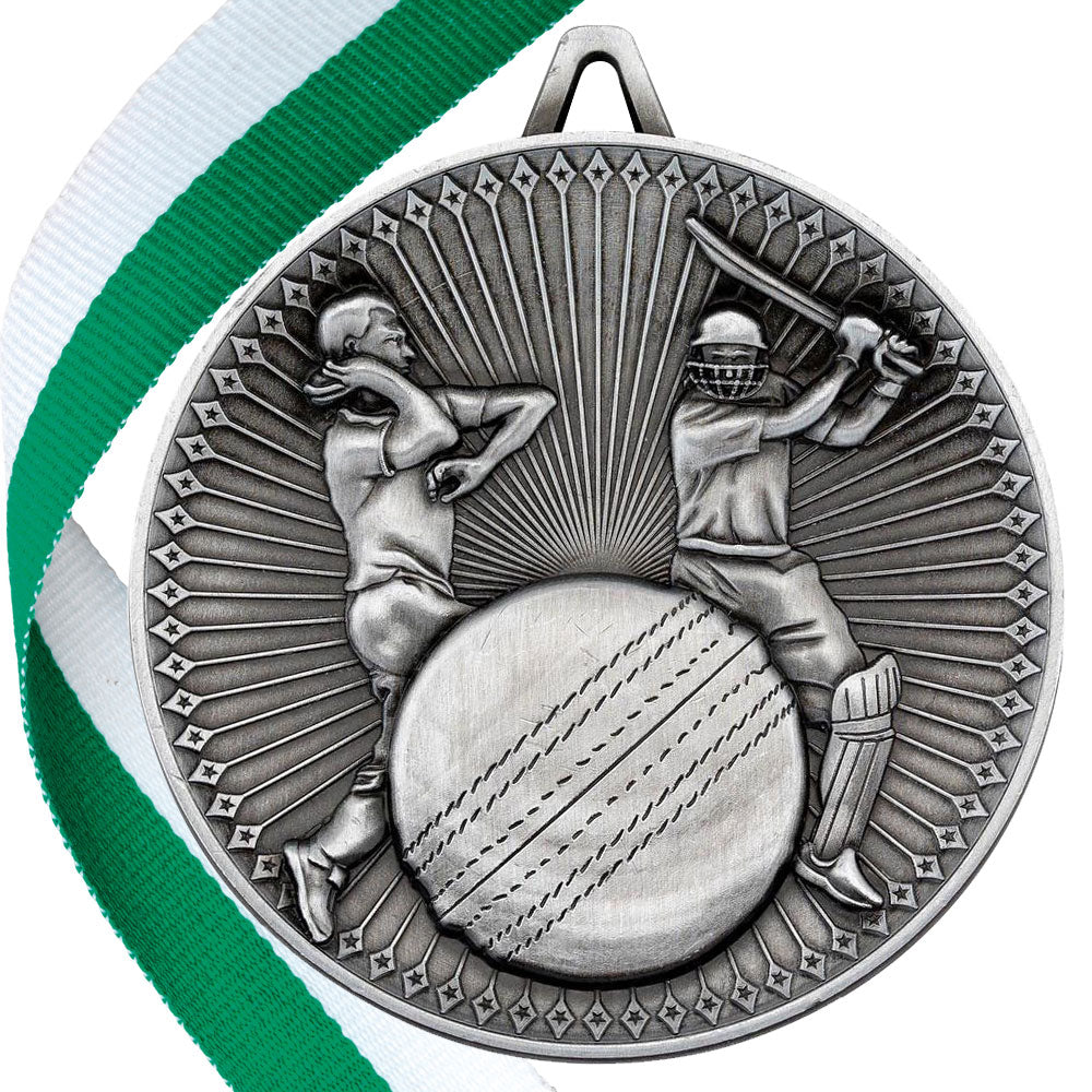 Cricket Antique 60mm Medal BW Trophies