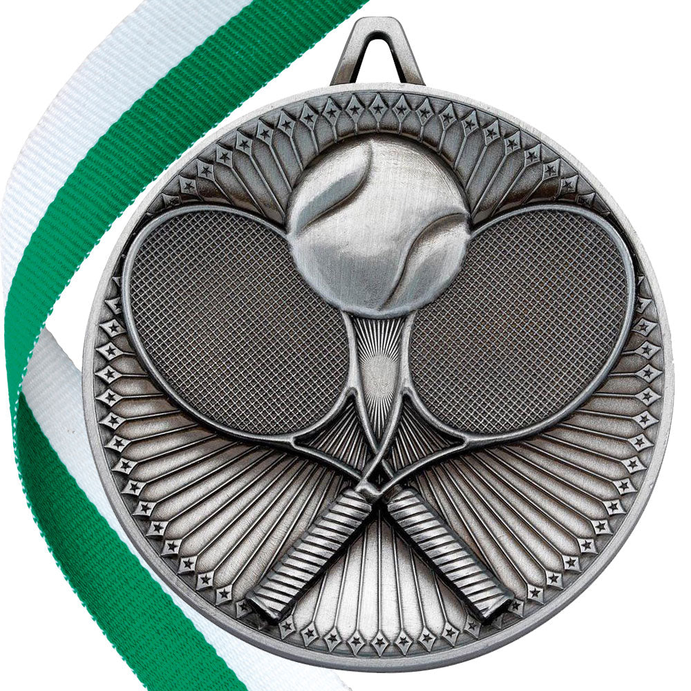 Tennis Antique 60mm Medal BW Trophies