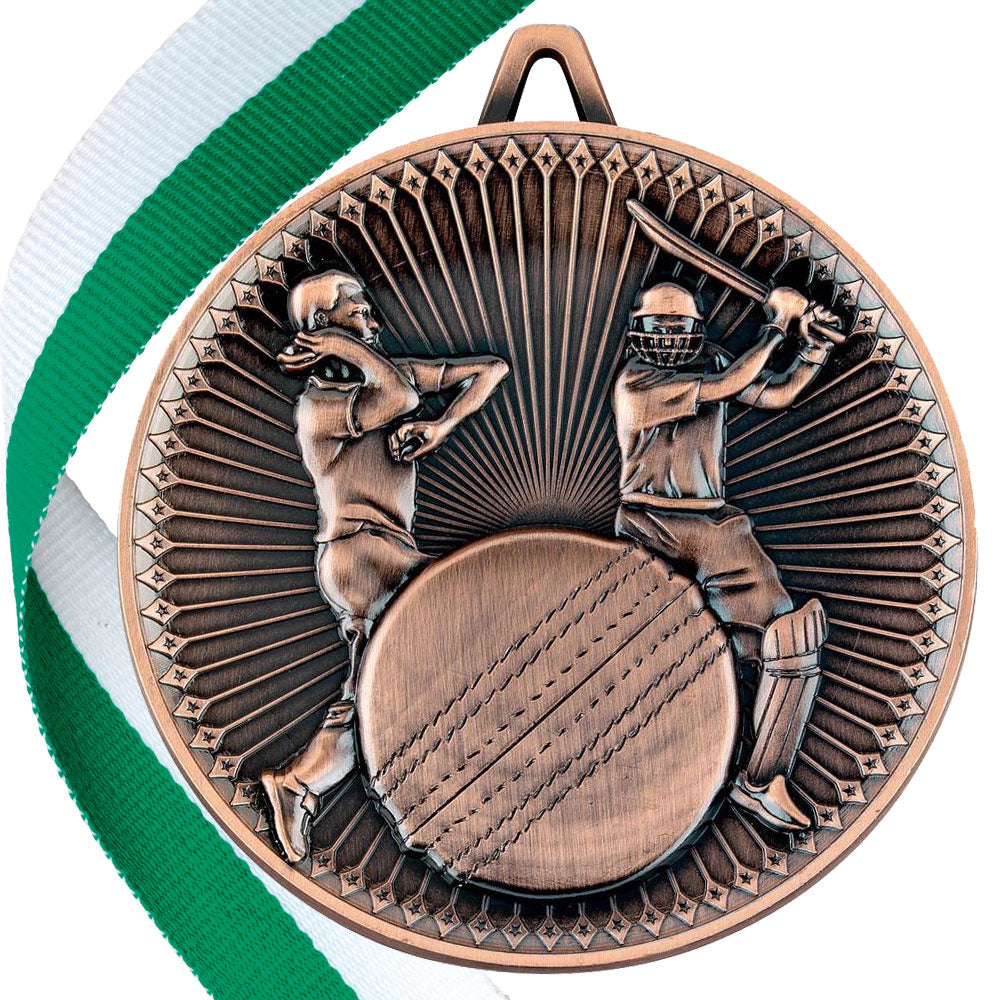 Cricket Antique 60mm Medal BW Trophies