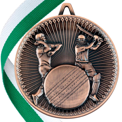 Cricket Antique 60mm Medal BW Trophies