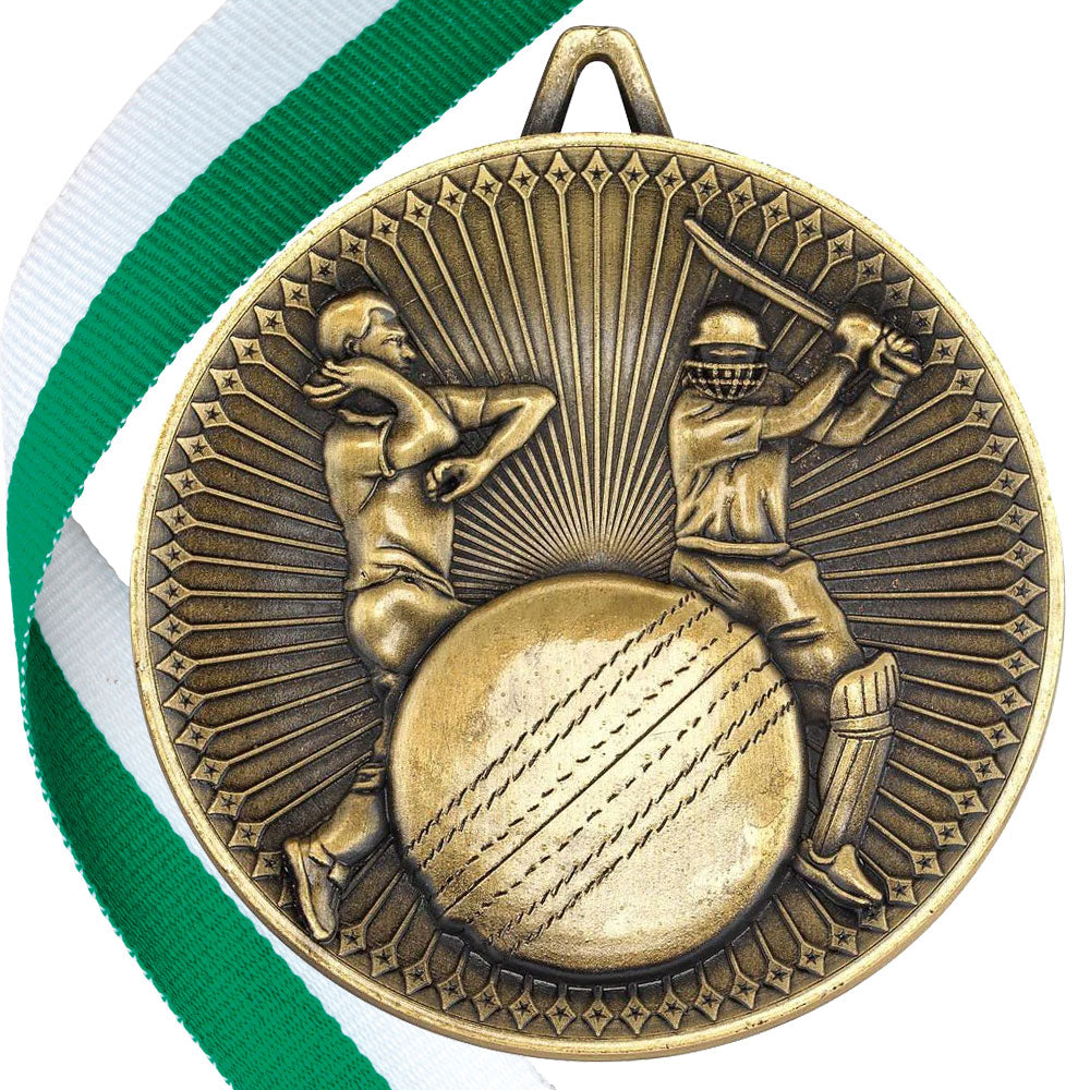 Cricket Antique 60mm Medal BW Trophies