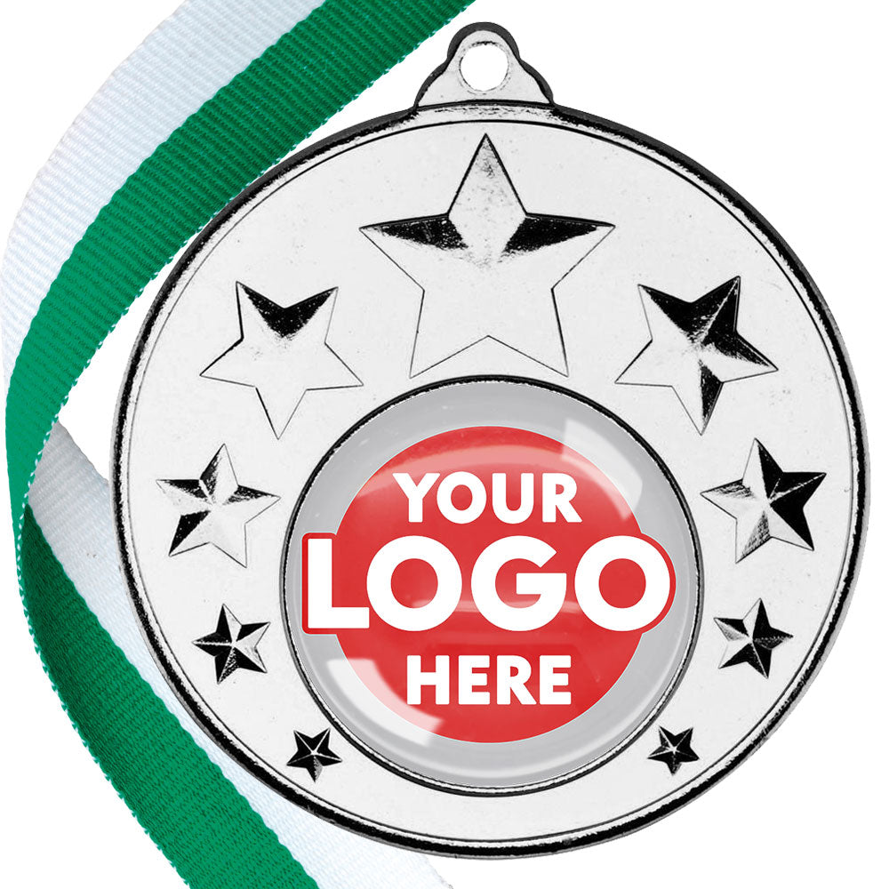 50mm Multi Star Medal on a Ribbon