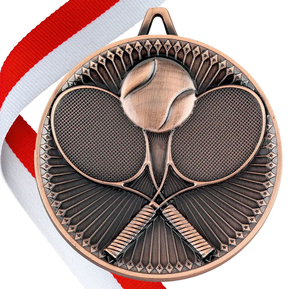 Tennis Antique 60mm Medal BW Trophies