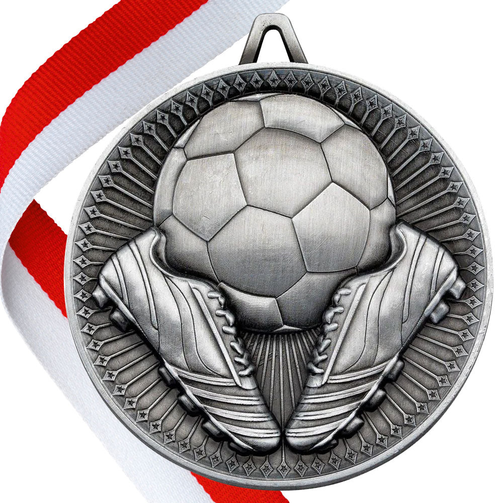 Football + Boots 60mm Medal