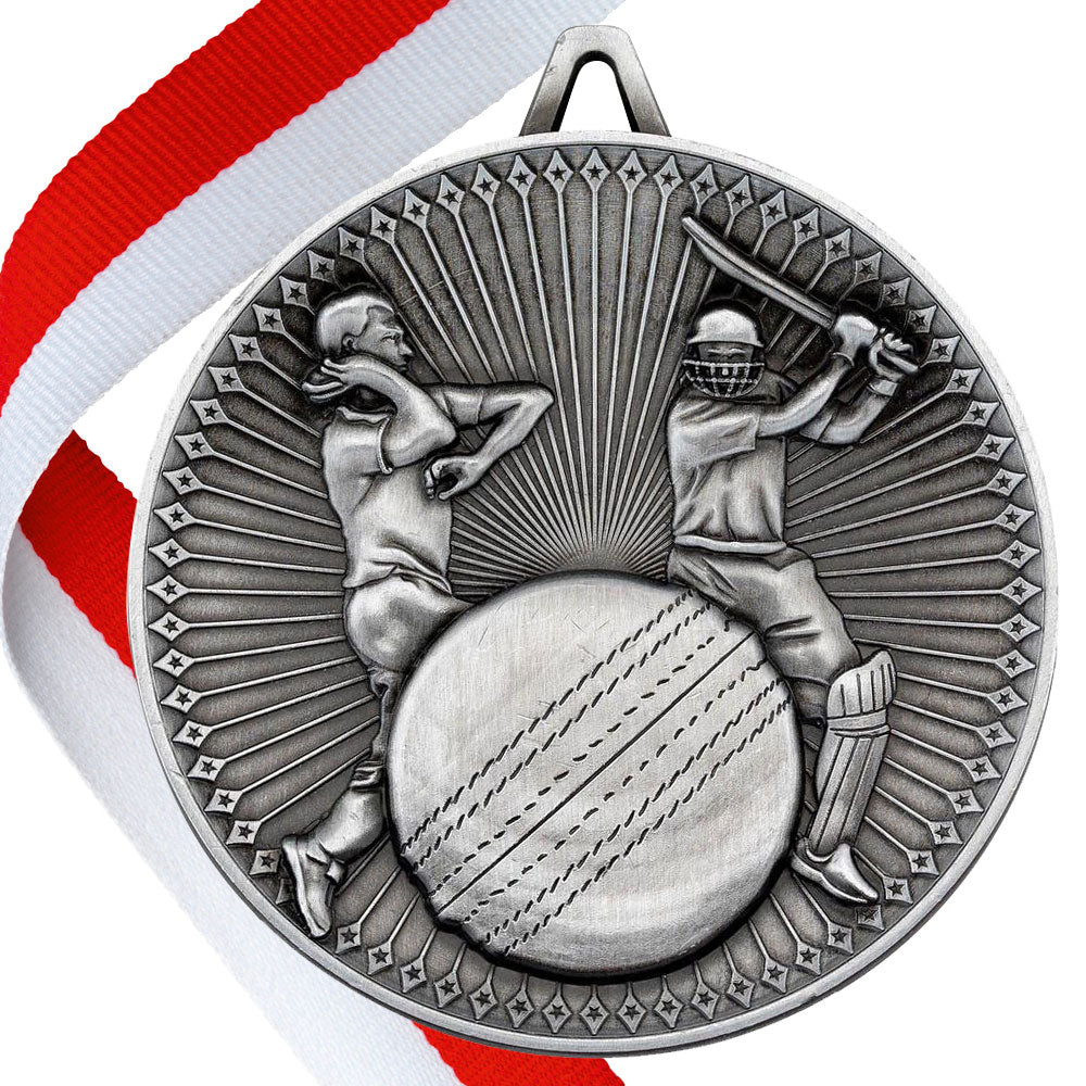 Cricket Antique 60mm Medal BW Trophies