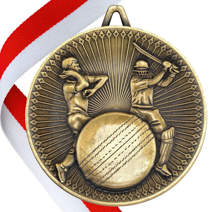 Cricket Antique 60mm Medal BW Trophies