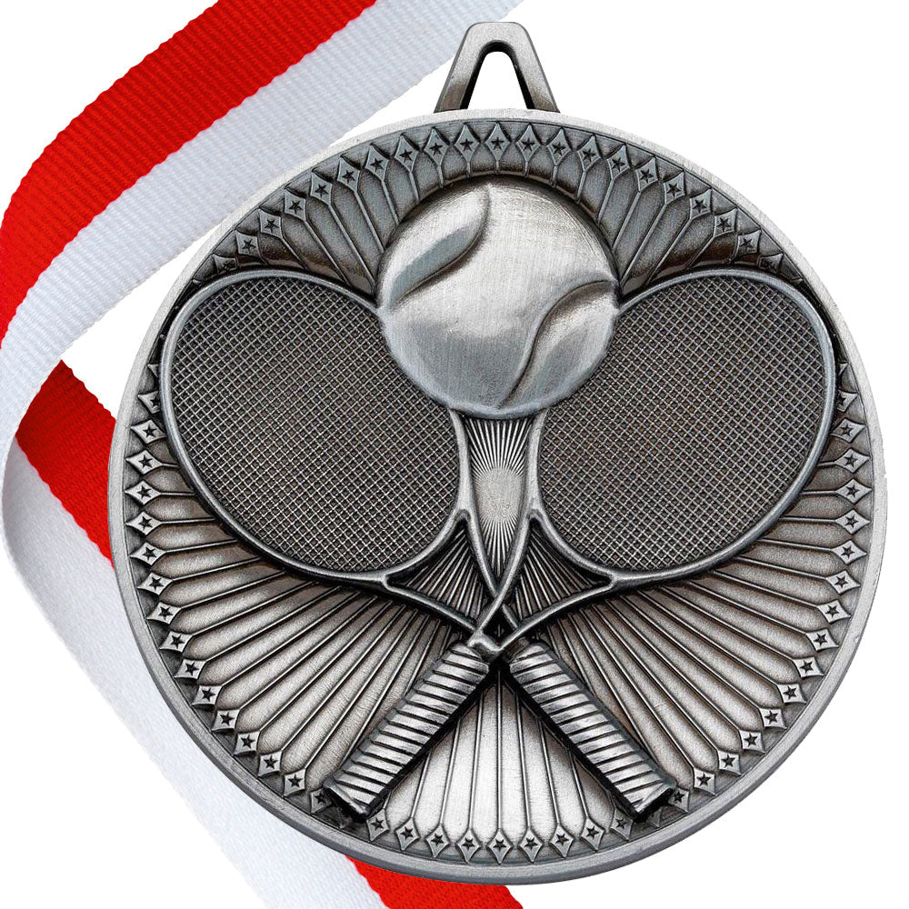 Tennis Antique 60mm Medal BW Trophies