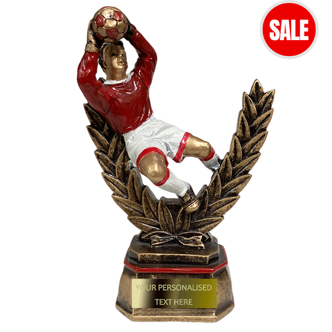 Antique Gold Goalkeeper Football Resin Award (PCM1176-1)